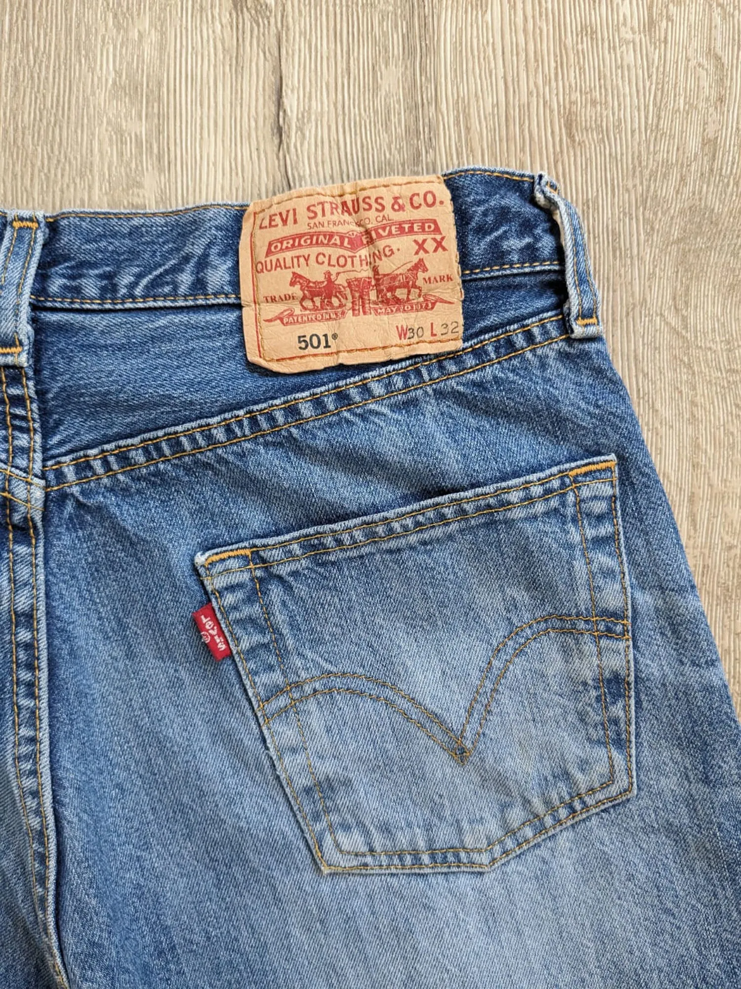 #24 Patched Vintage Jeans 30"