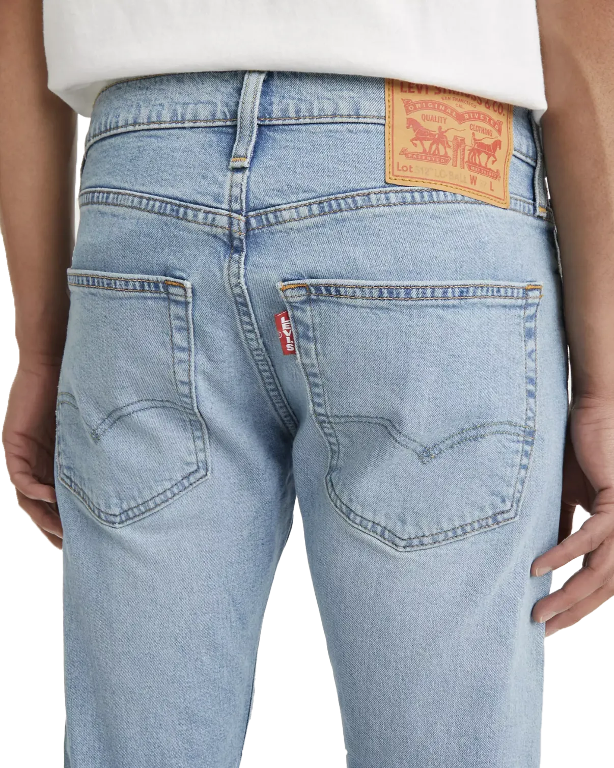 512™ Slim Taper Jeans in Light Indigo Worn In
