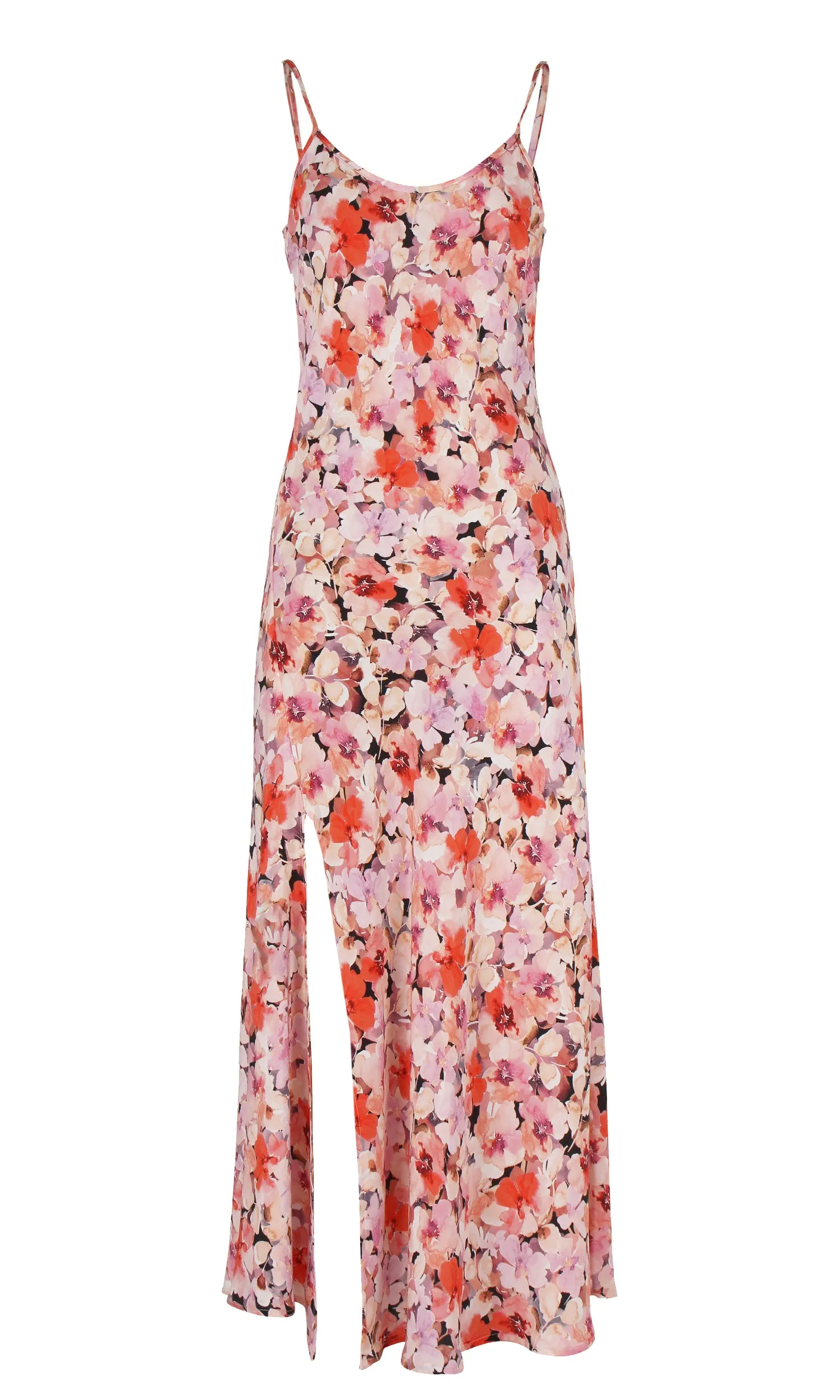 Aimee Silk Slip in Pansy