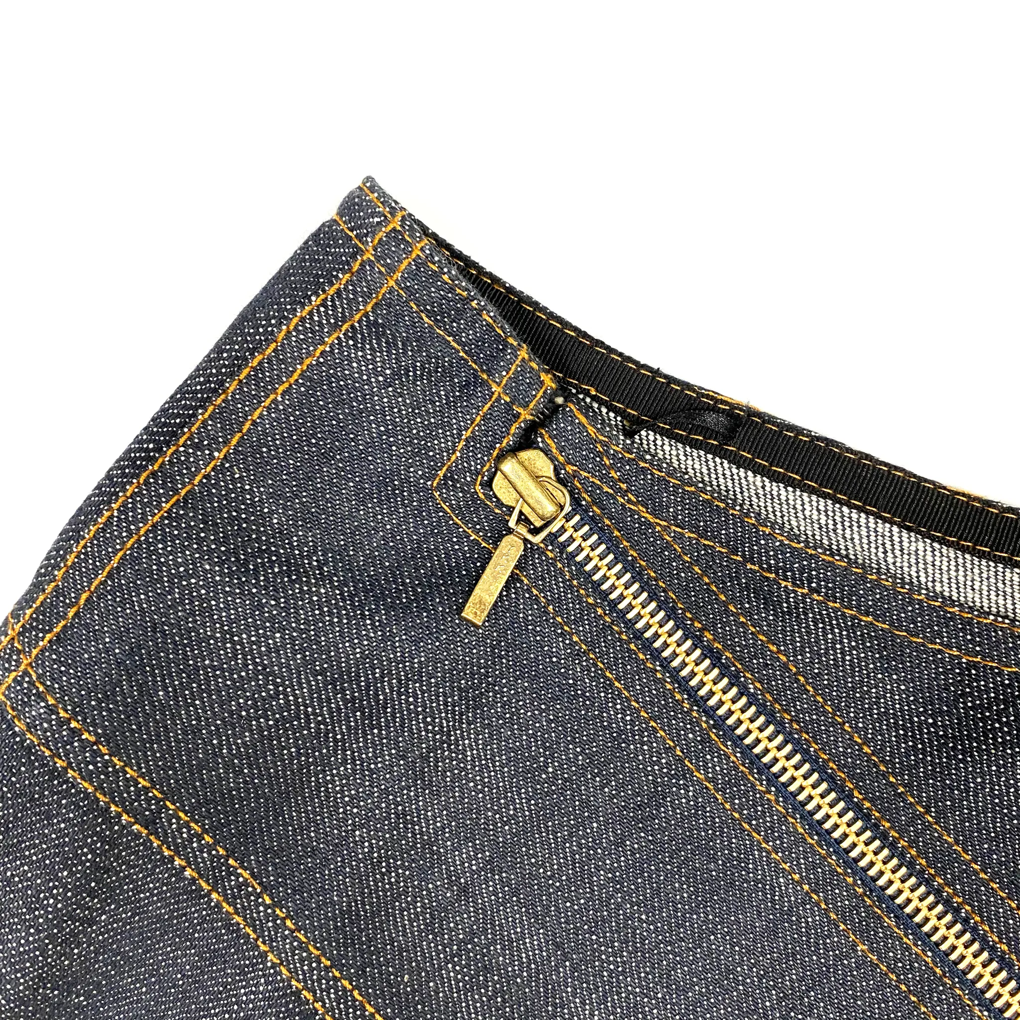 Alaïa Dark Denim Circle Skirt