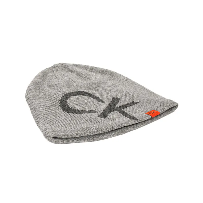 CALVIN KLEIN Large Monogram Men's Beanie