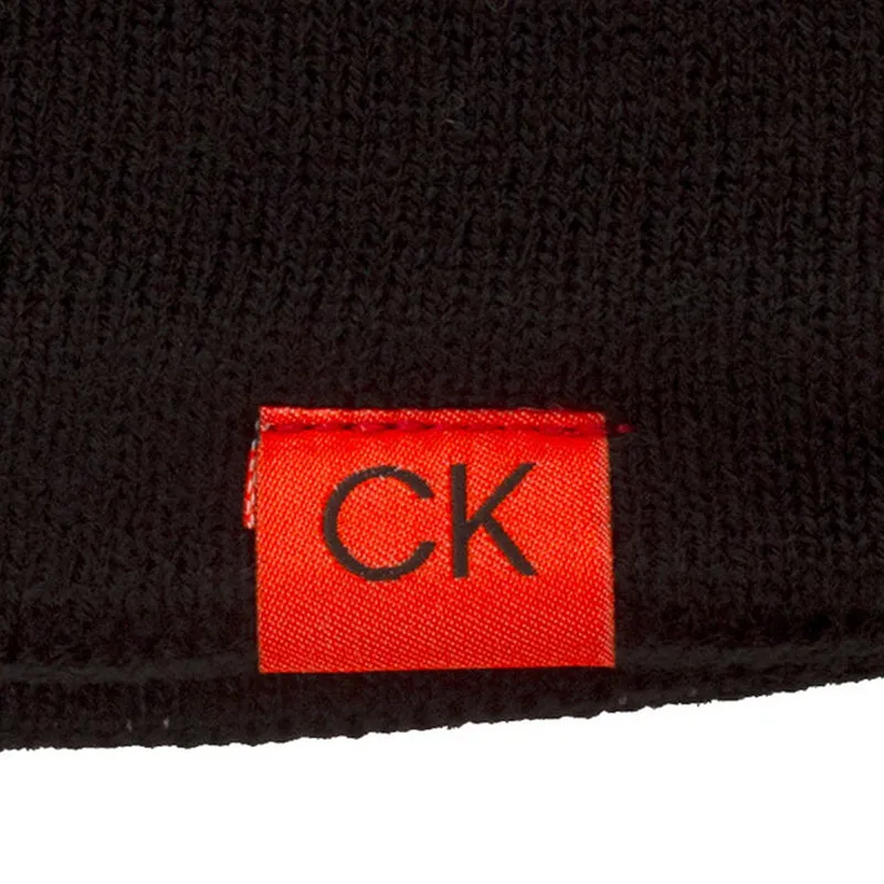 CALVIN KLEIN Large Monogram Men's Beanie