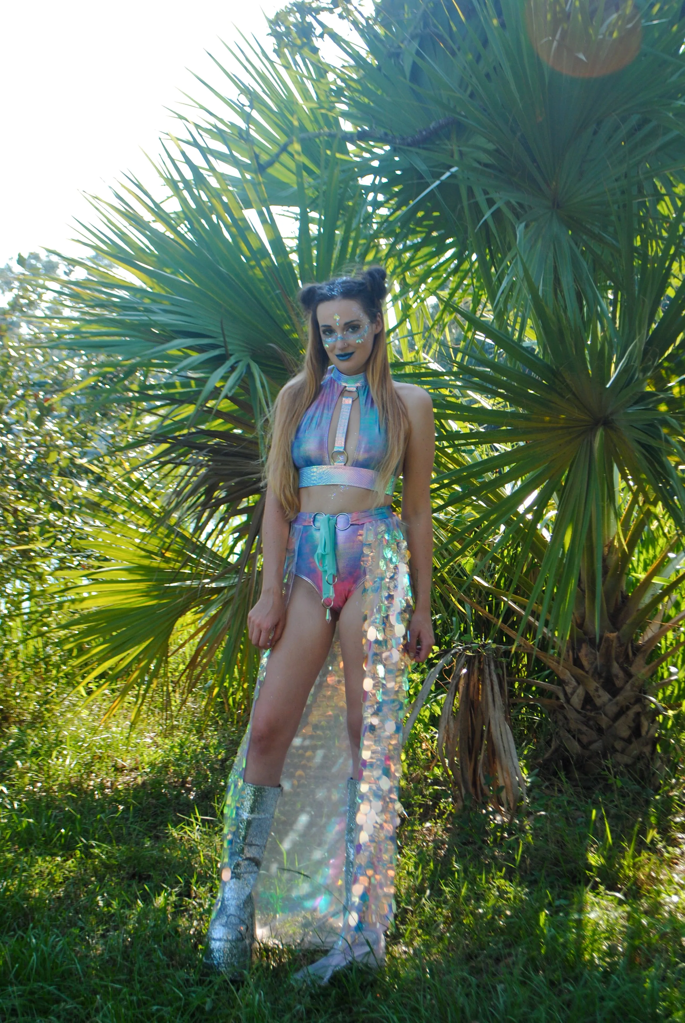 Dragon Tears Sequin Maxi Skirt | MTO