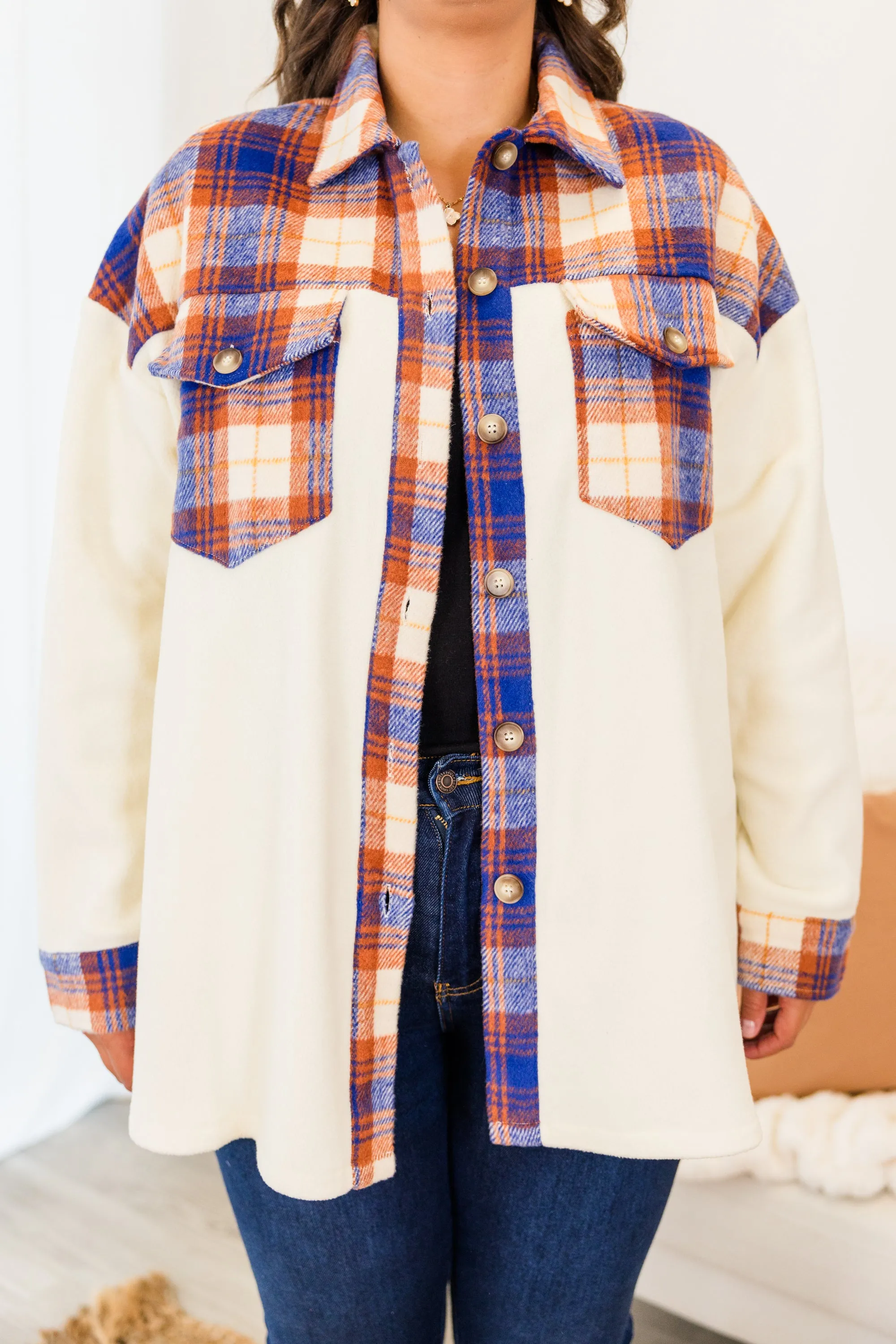Dreaming Of Me And You Jacket, Orange Combo