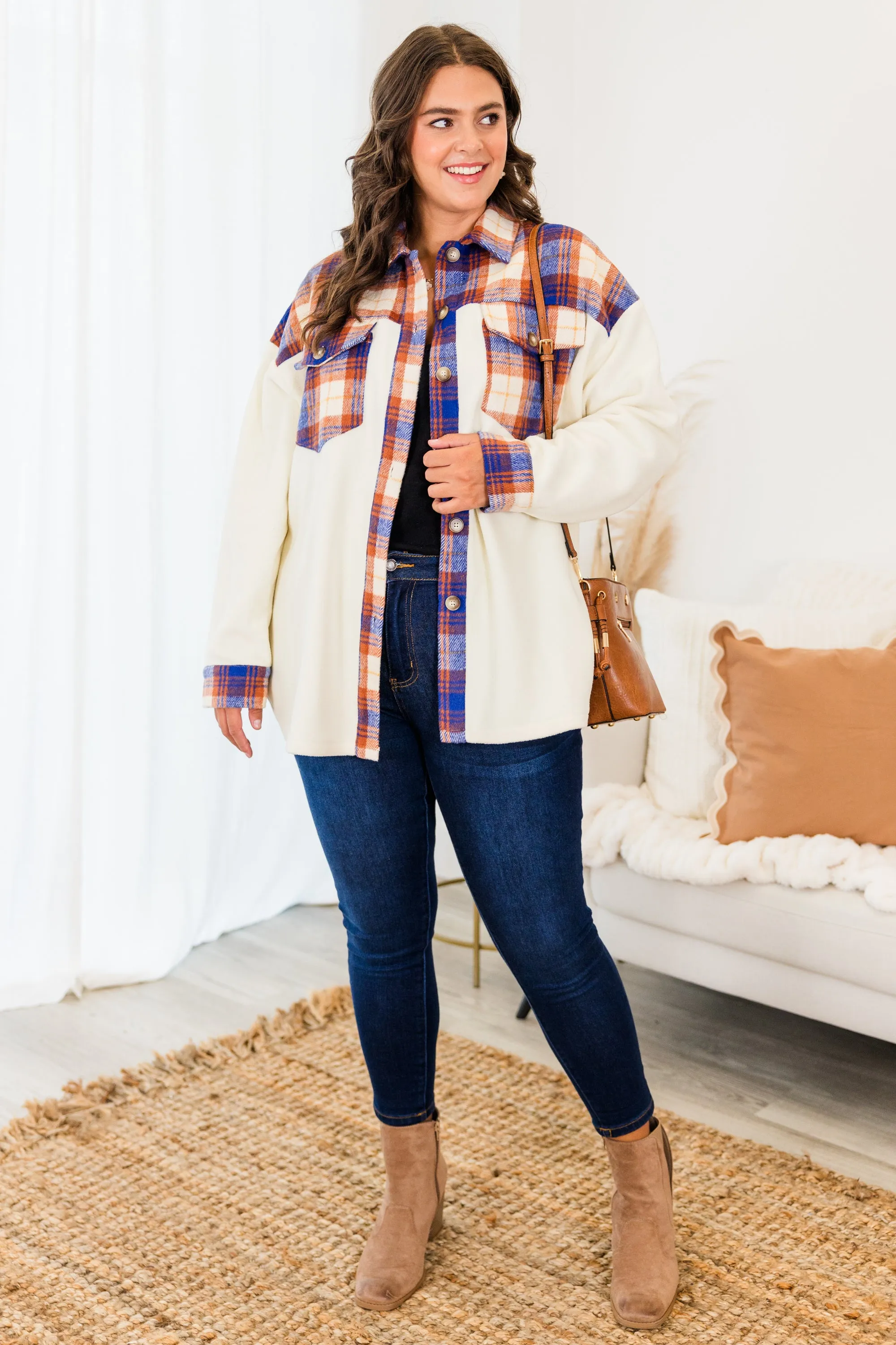 Dreaming Of Me And You Jacket, Orange Combo