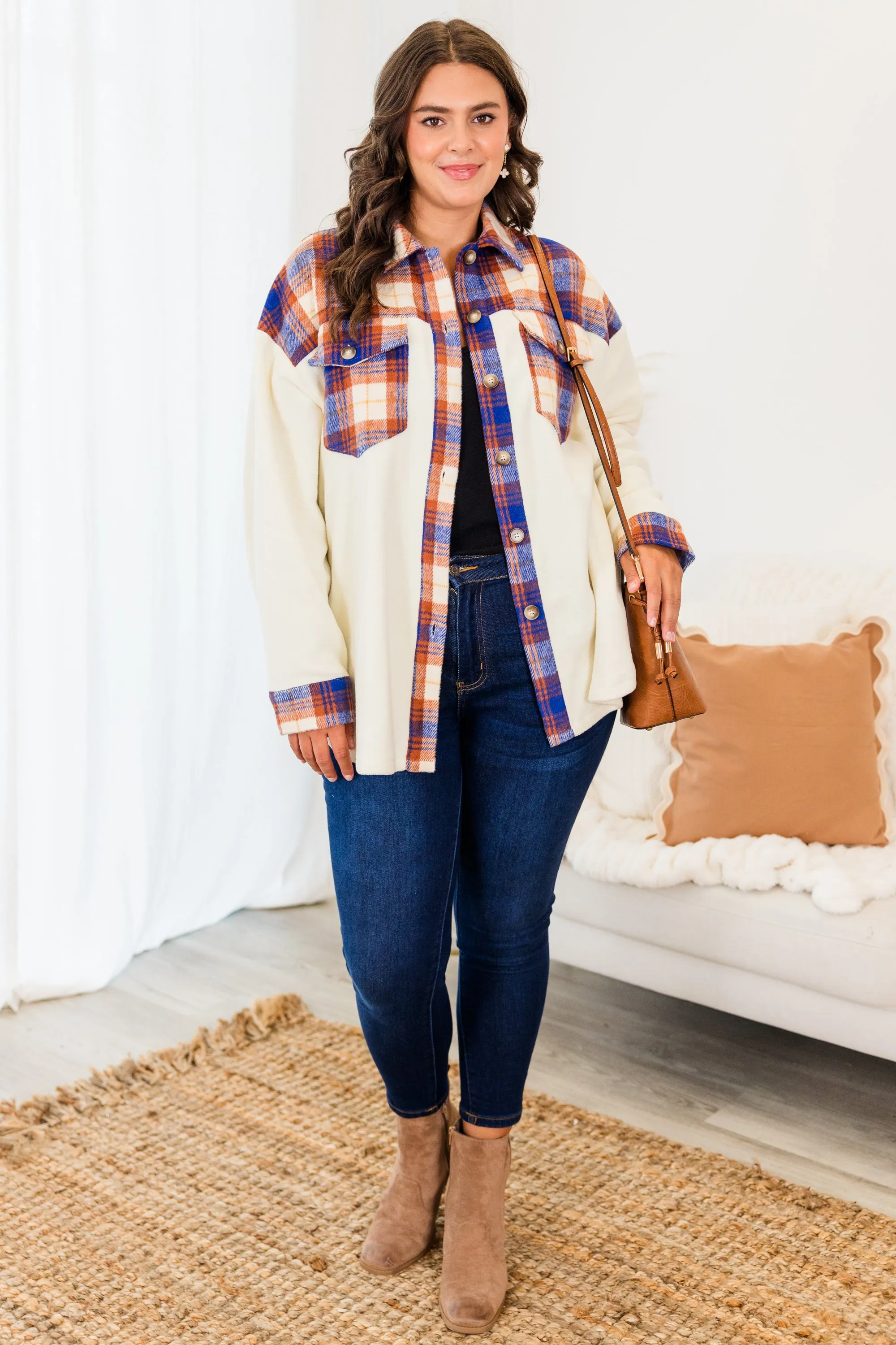 Dreaming Of Me And You Jacket, Orange Combo