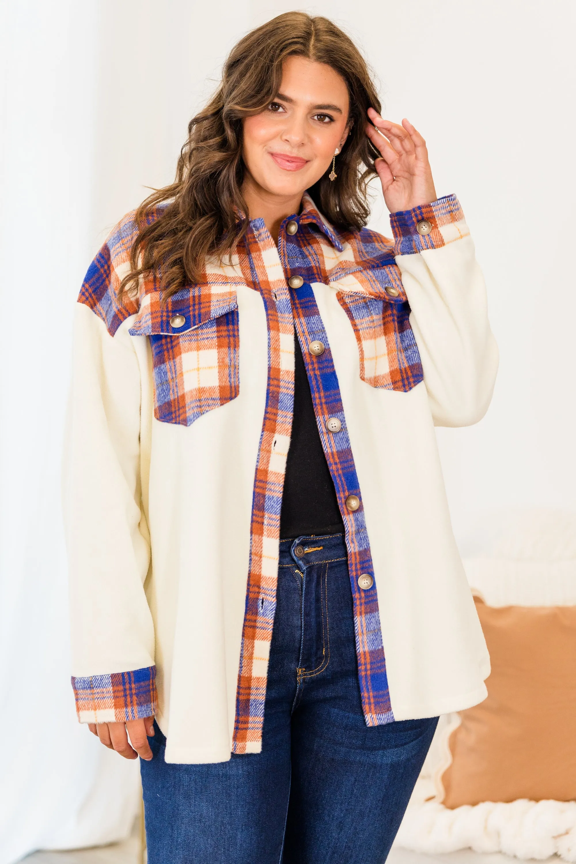 Dreaming Of Me And You Jacket, Orange Combo
