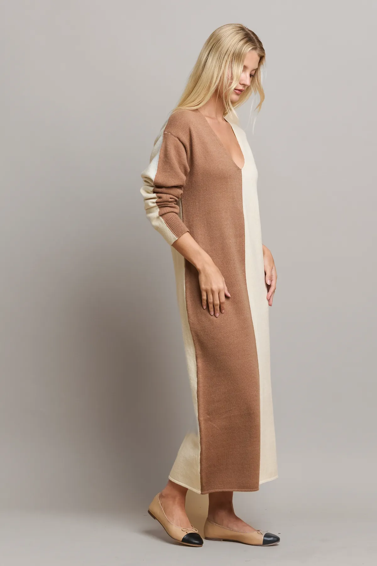 Echo Two Toned Sweater Dress