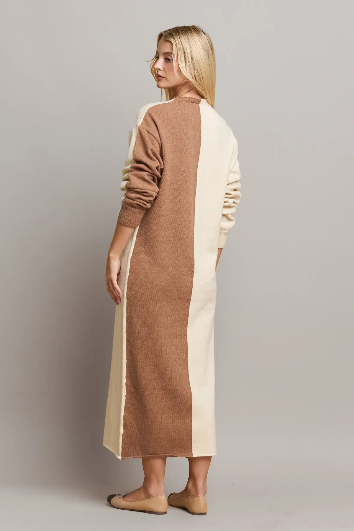 Echo Two Toned Sweater Dress