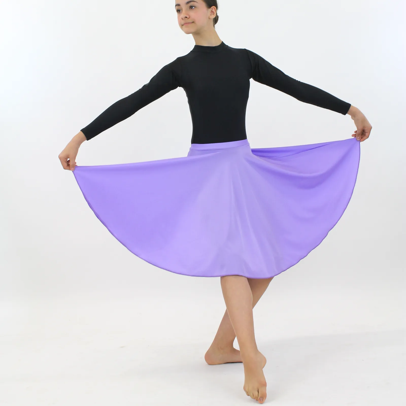 ECSL - NYLON LYCRA LONGER LENGTH CIRCULAR SKIRT