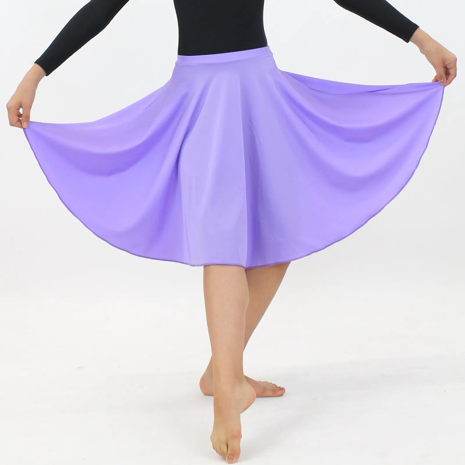 ECSL - NYLON LYCRA LONGER LENGTH CIRCULAR SKIRT