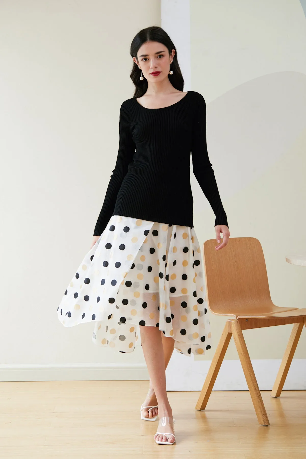Elian Merino Wool Ribbed Sweater