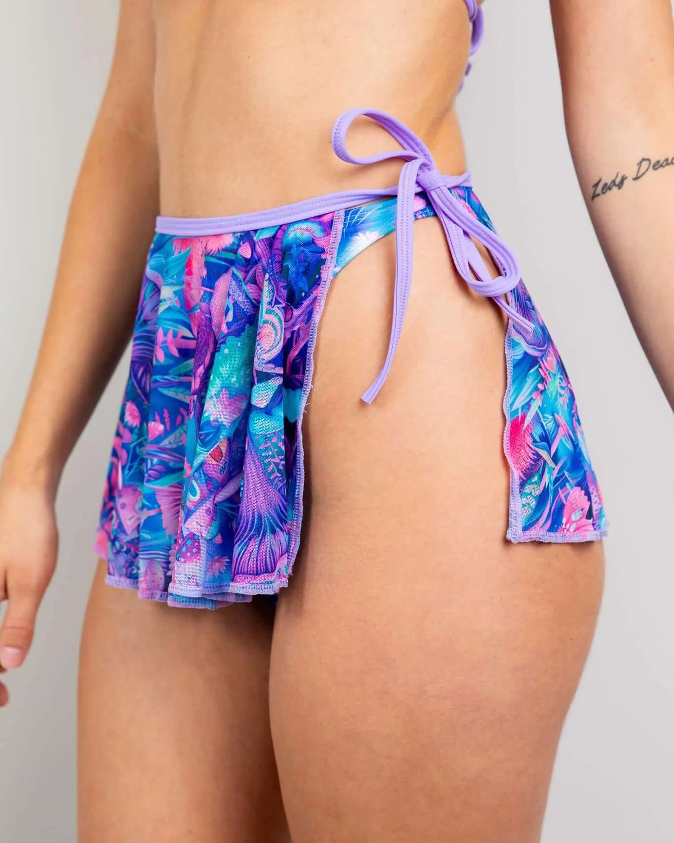 Fairycore Mesh Swirl Skirt