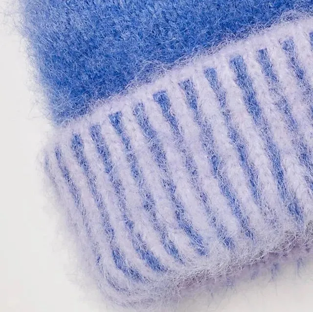 Free People: Forever Fuzzy Beanie in Periwinkle