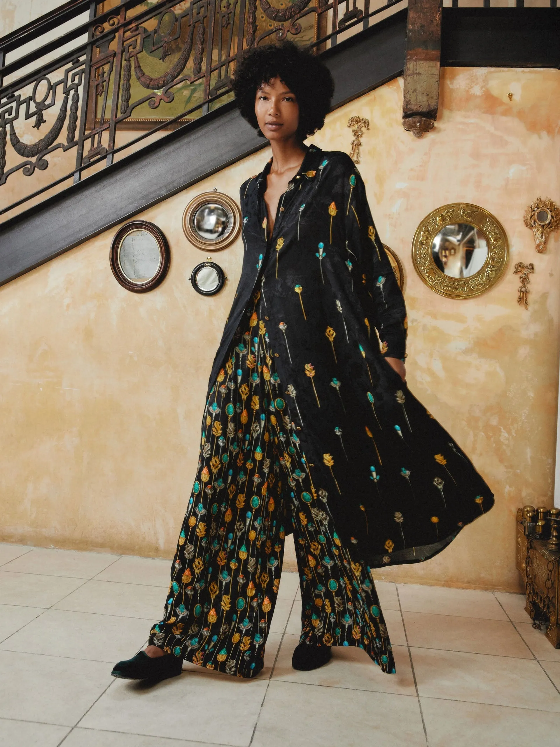 Frida Ornamento maxi shirt
