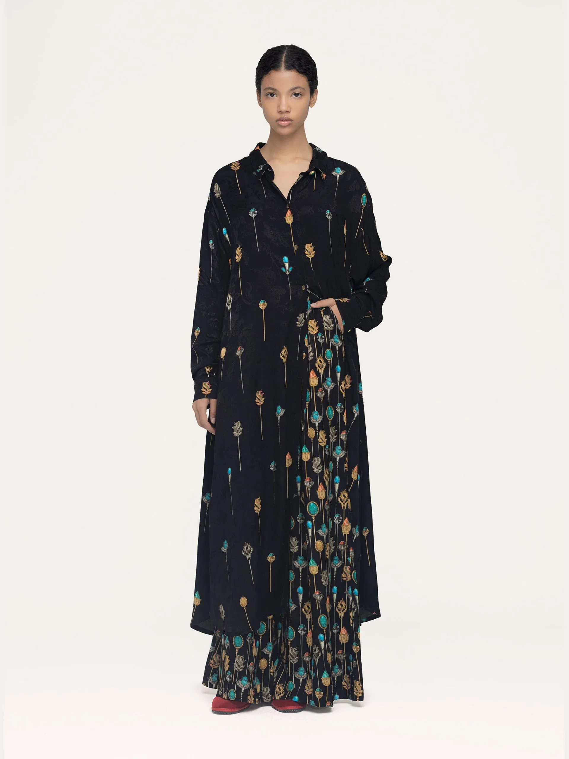 Frida Ornamento maxi shirt