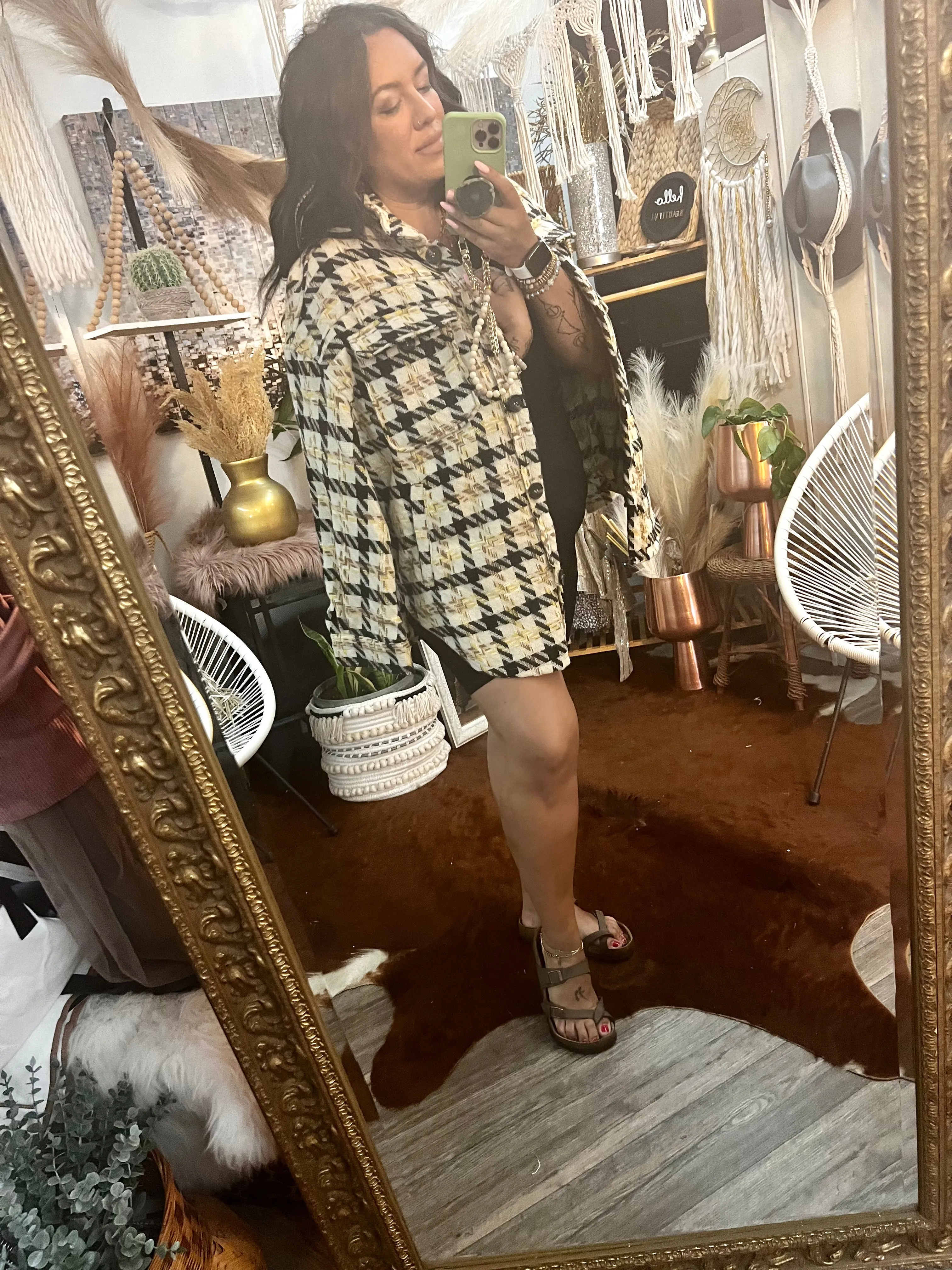 Houndstooth Shacket