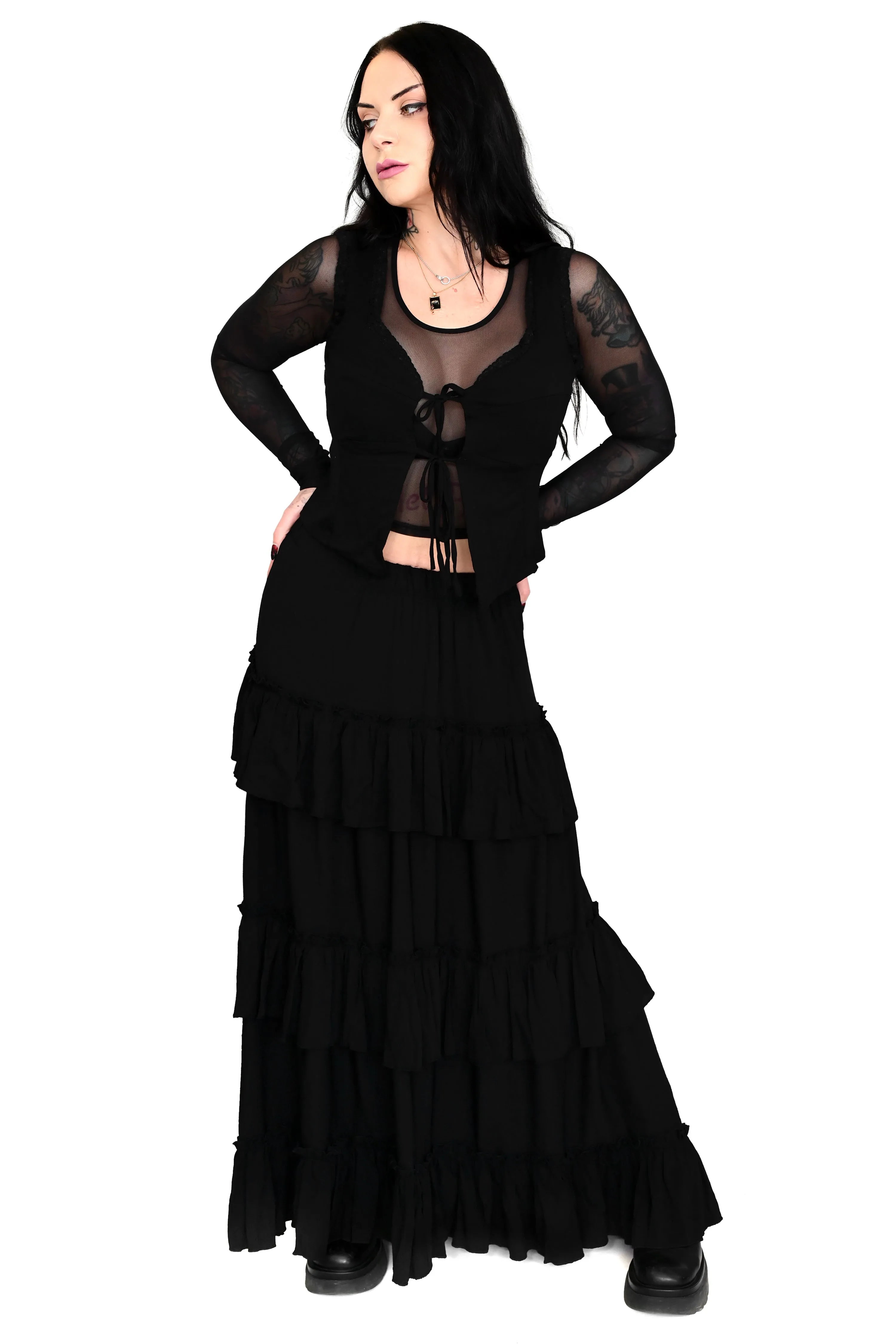 Leah Ruffle Skirt