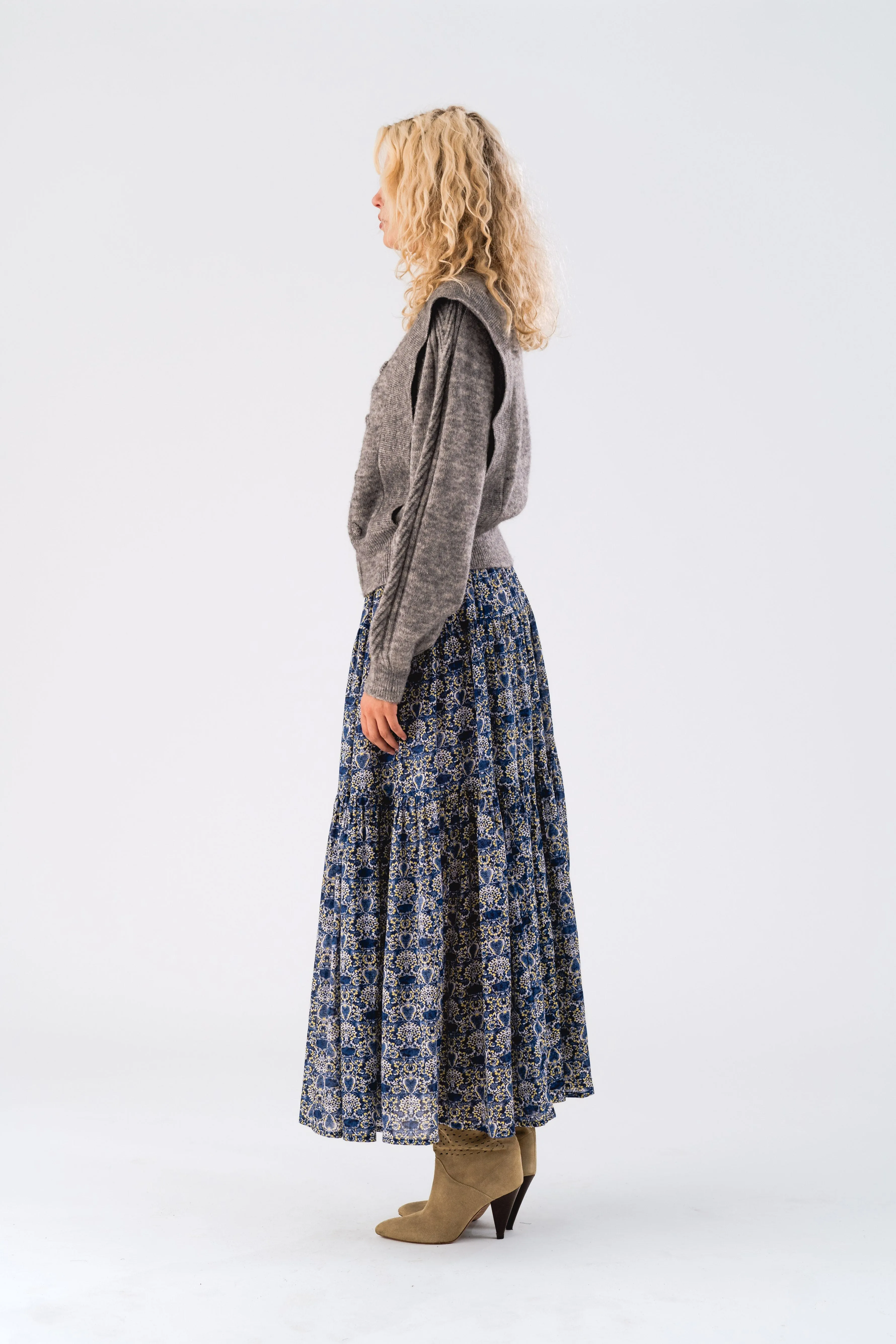 Lollys Laundry - Sunset Maxi Skirt - 23 Dark Blue