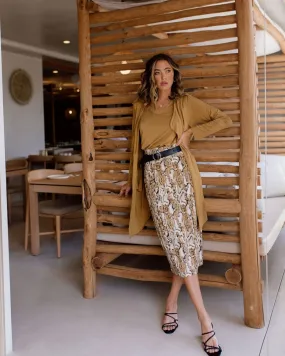 Lou Lou - Maxi Whitney Tube Skirt Snake | LOU16NB002
