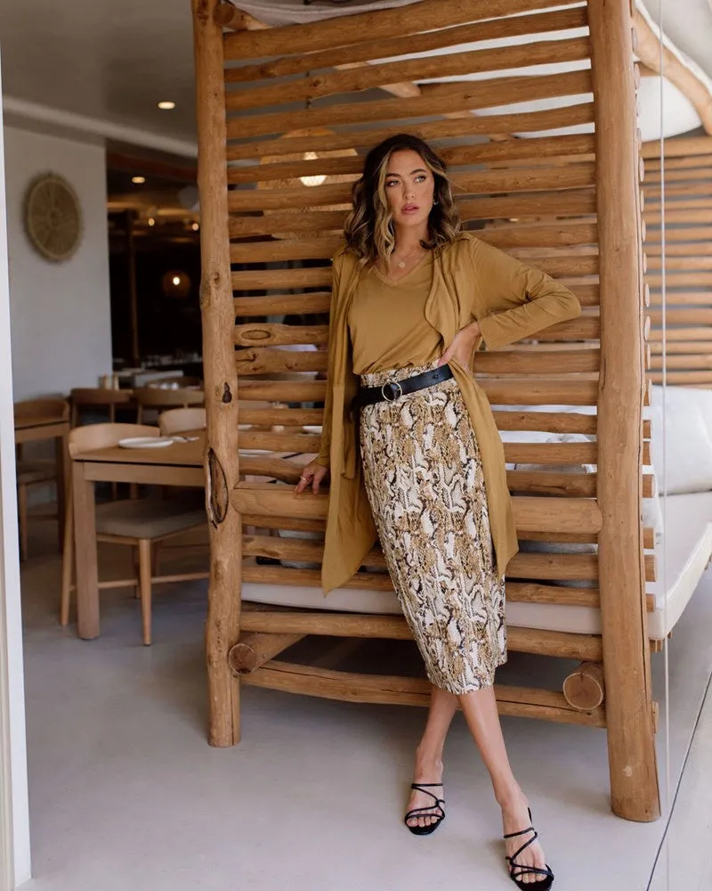 Lou Lou - Maxi Whitney Tube Skirt Snake | LOU16NB002