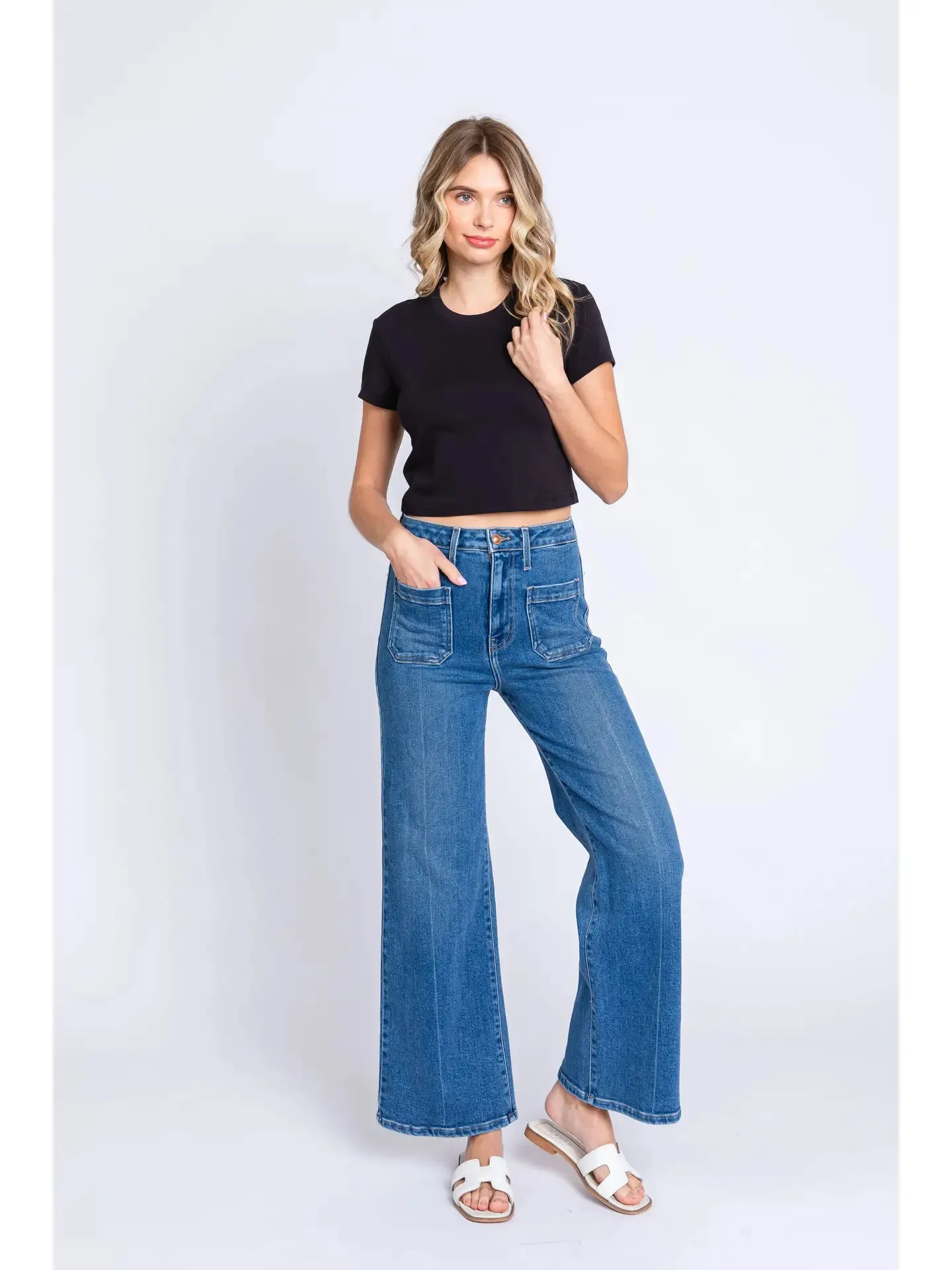 Medium Sailer Front Patch Pocket Jeans