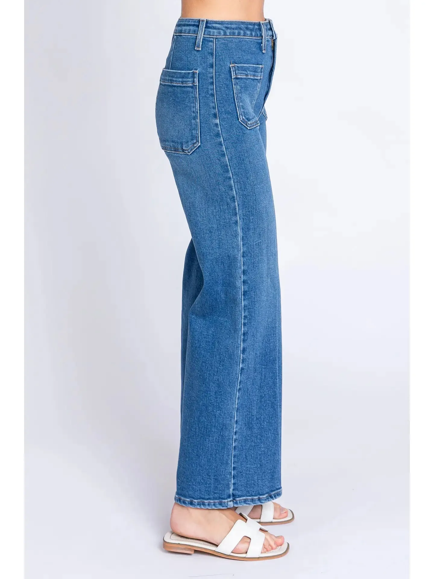 Medium Sailer Front Patch Pocket Jeans