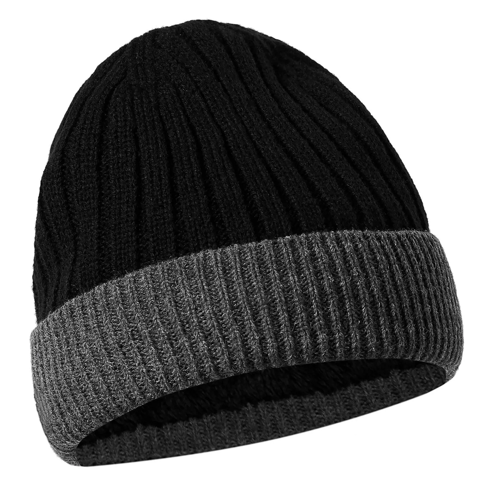 Men's Boys Women's Unisex Wooly Knitted Beanie Ski Hat Warm Winter