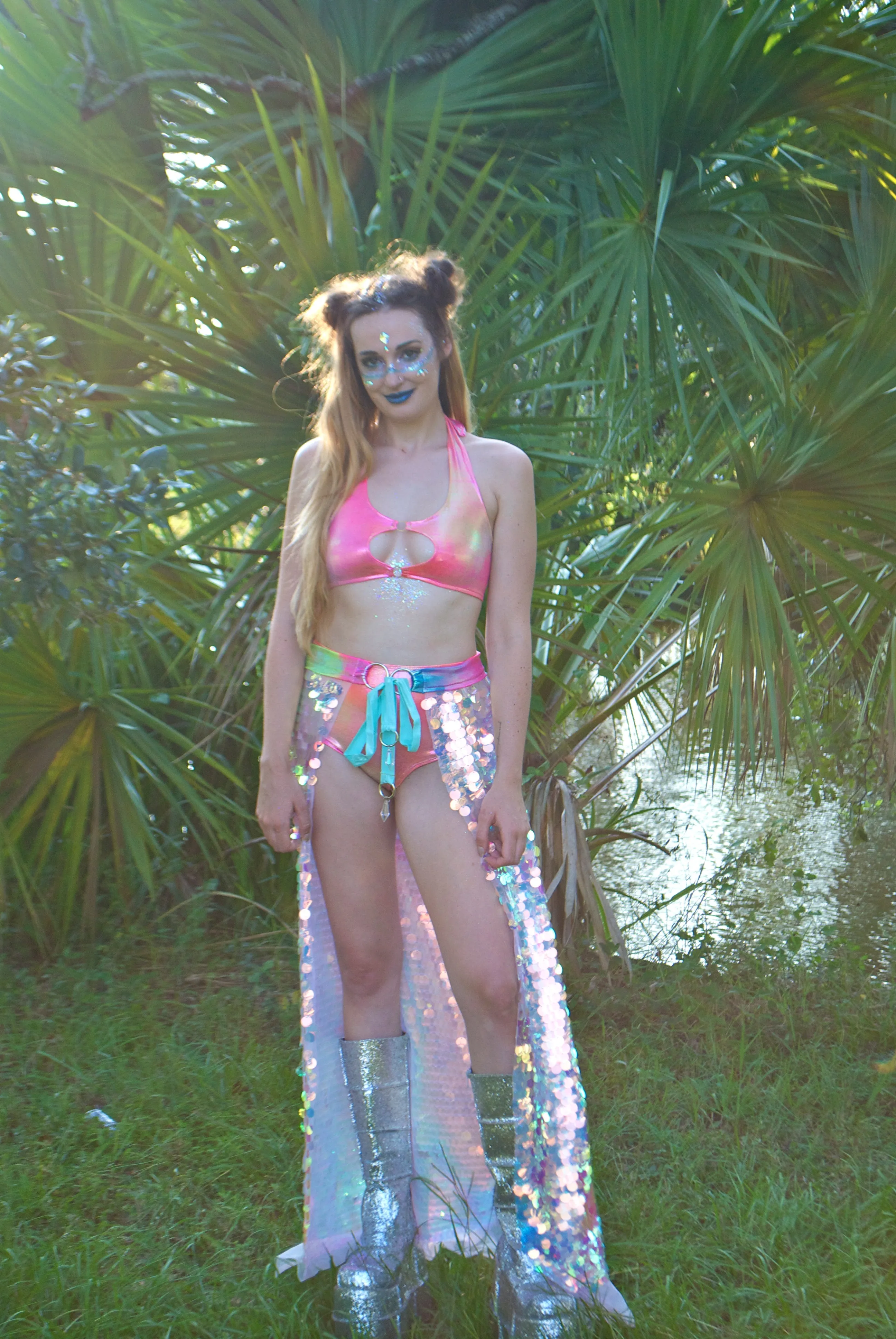Mermaid Tears Sequin Maxi Skirt | MTO