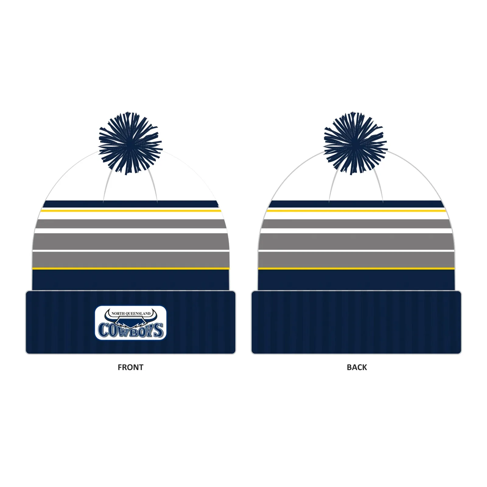 North Queensland Cowboys Adult NRL Heritage Retro Beanie Rugby League