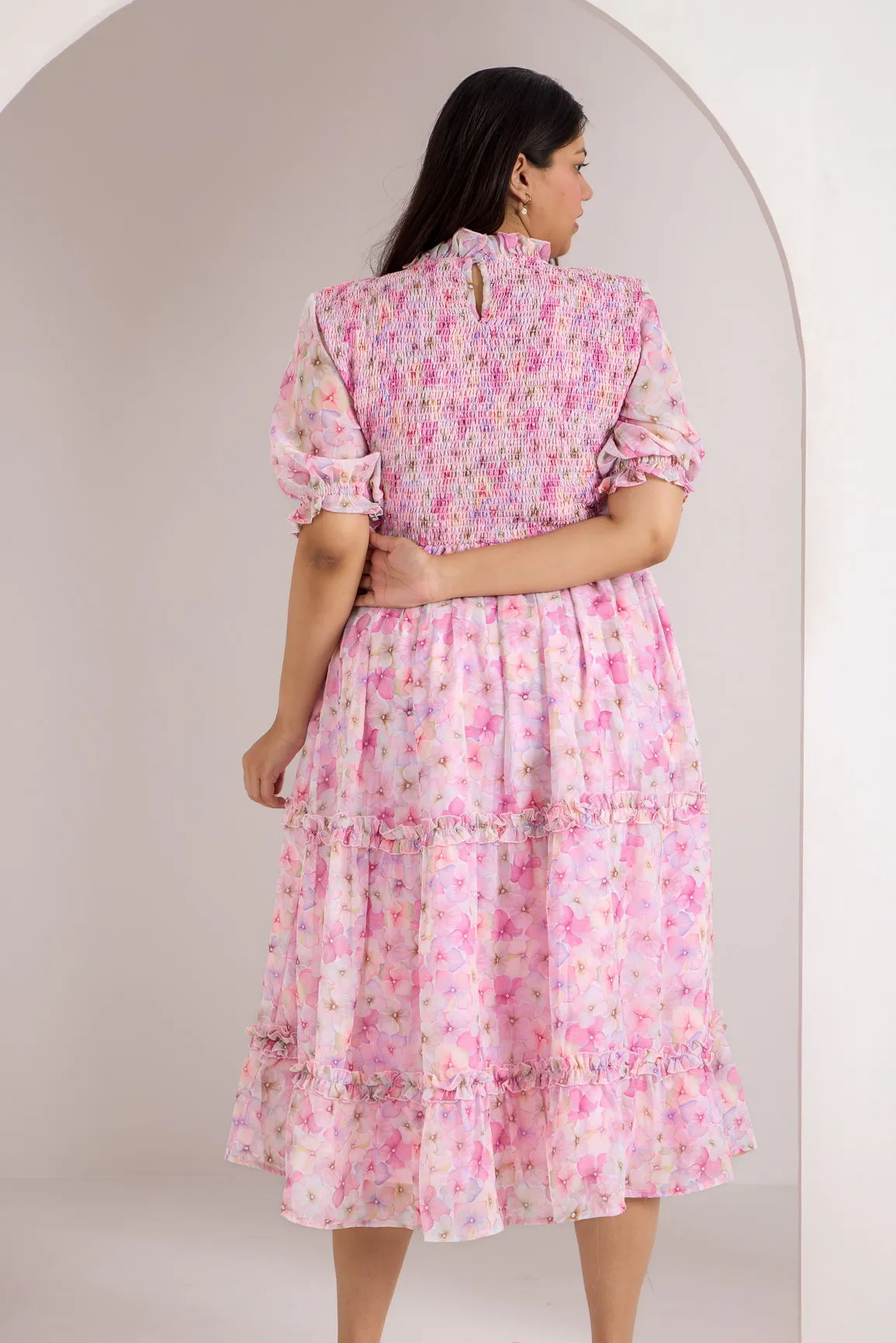 PASTEL SMOCKED MAXI - POLAGO PLUS