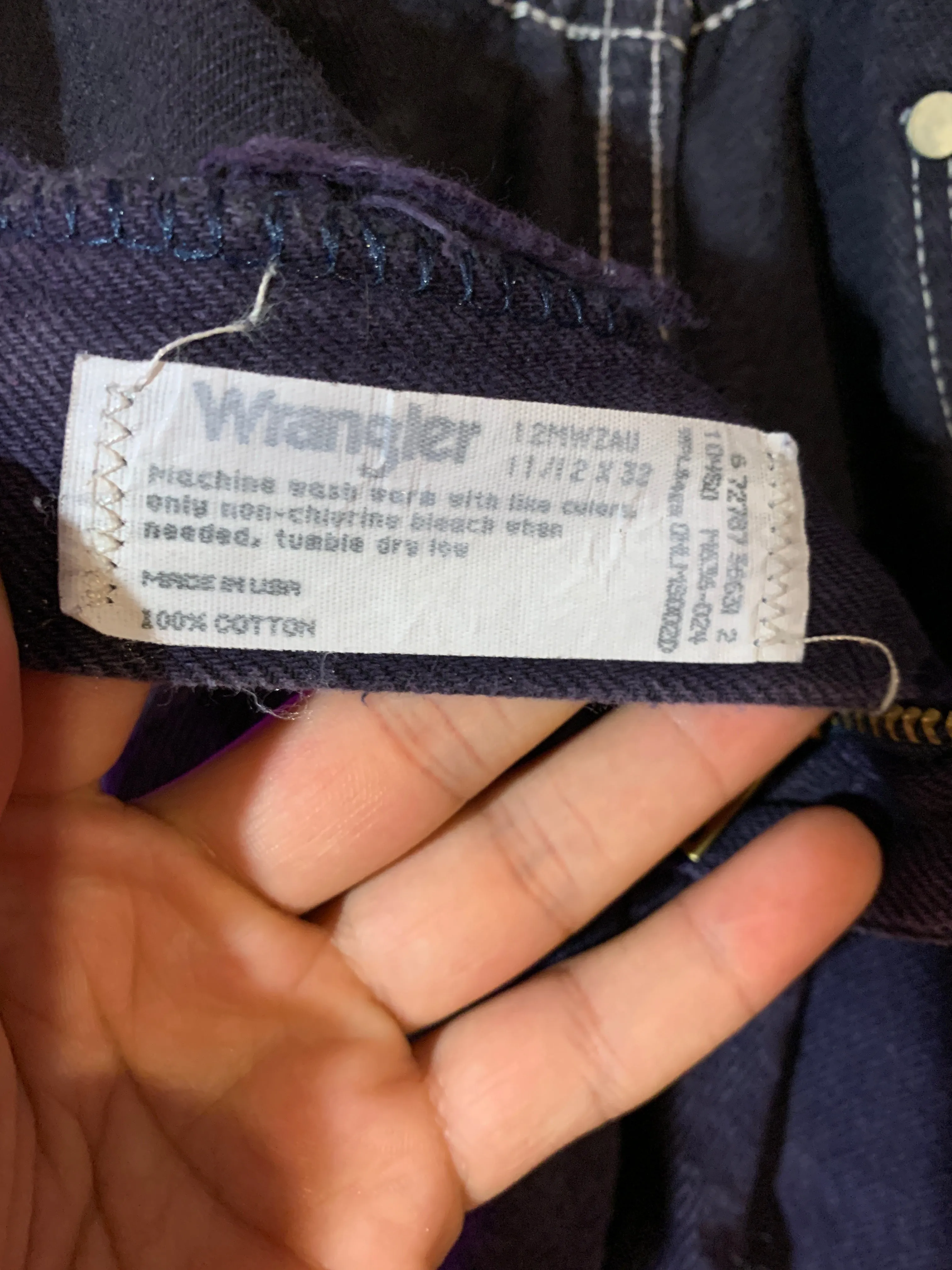 Purple Acid Cowgirl Jeans, Wrangler