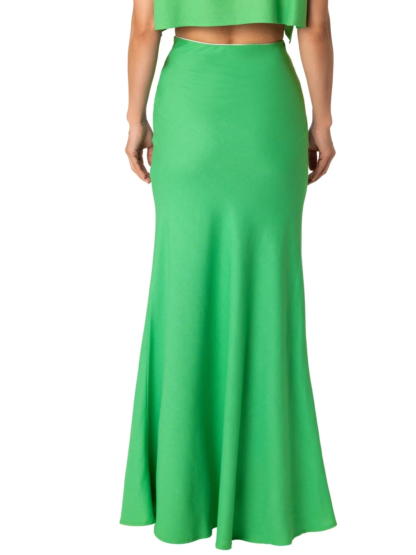 "Bondi" Green Mermaid Maxi Skirt
