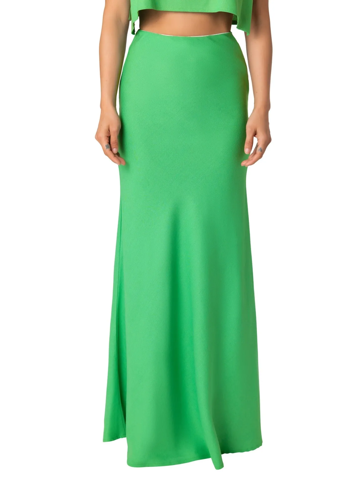 "Bondi" Green Mermaid Maxi Skirt