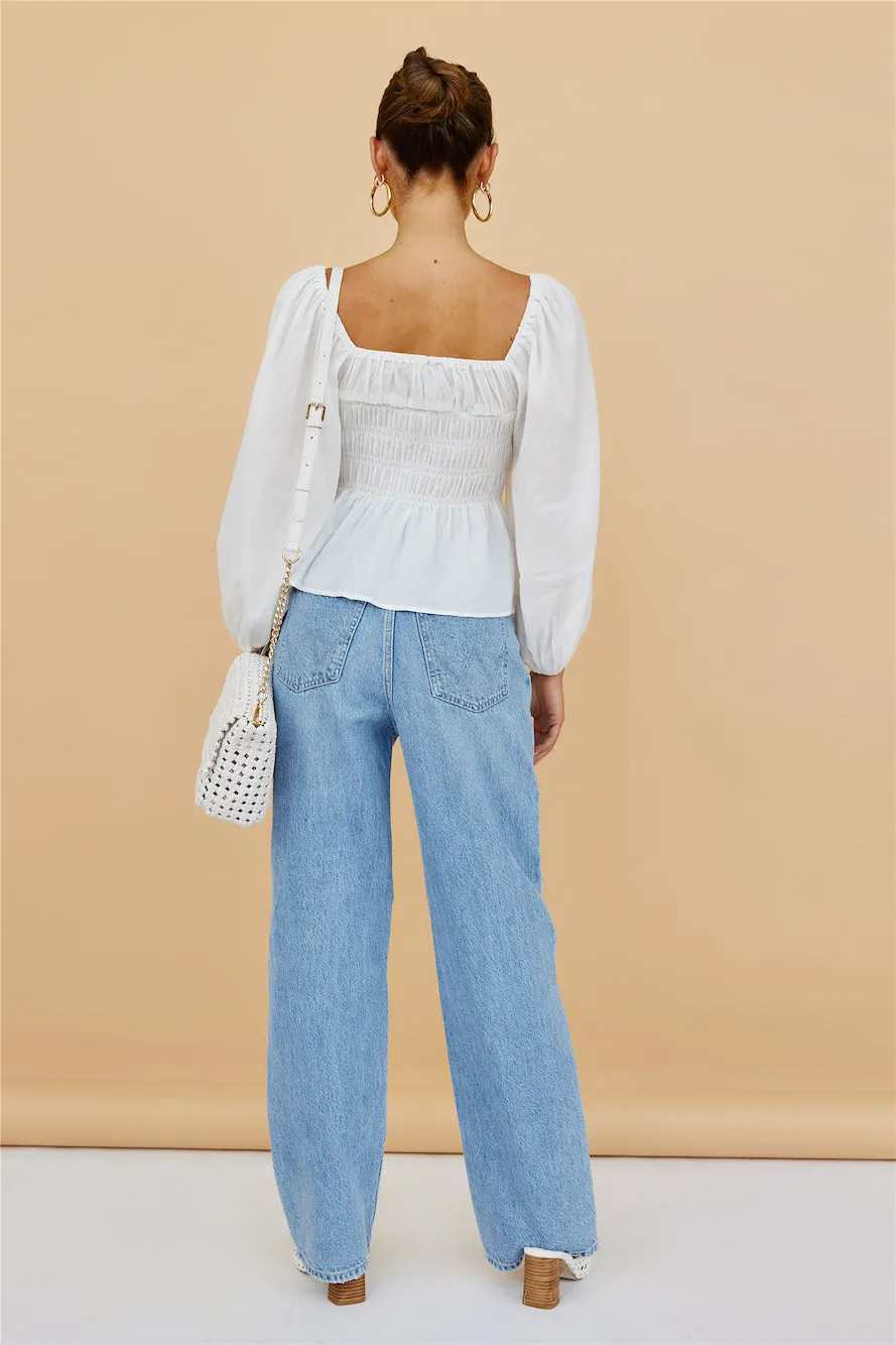 Saffron Top White