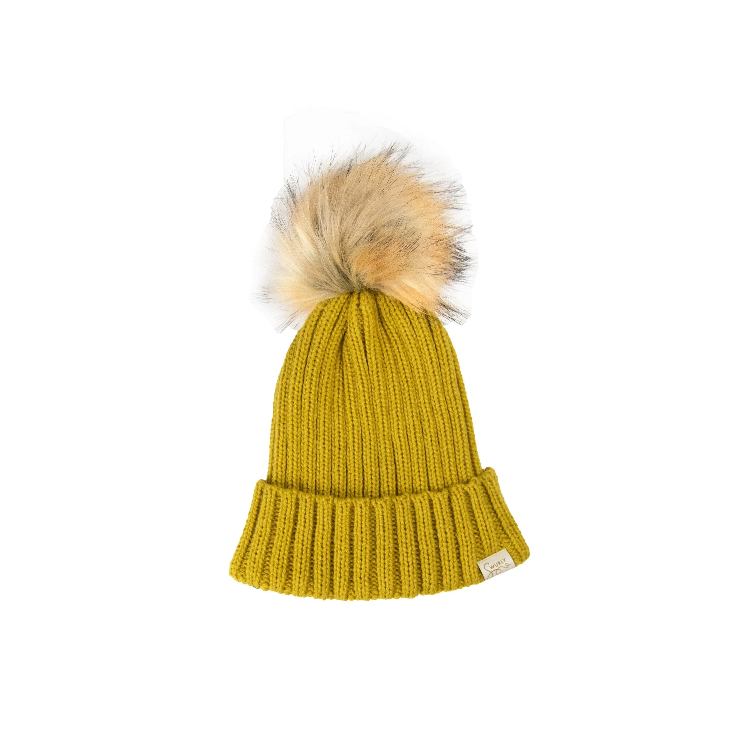 Silk Lined Wool Winter Hat with Removable Pom Pom