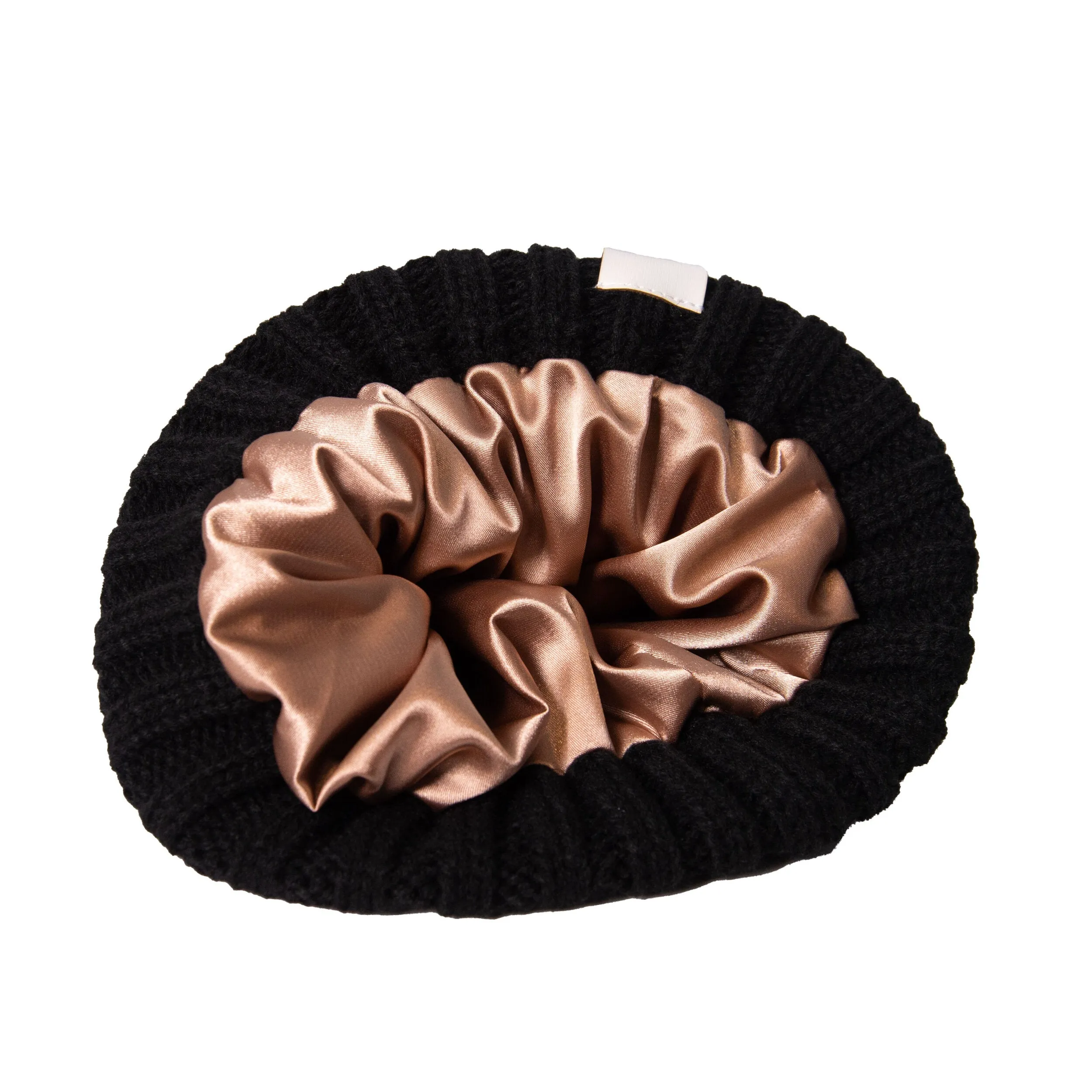Silk Lined Wool Winter Hat with Removable Pom Pom