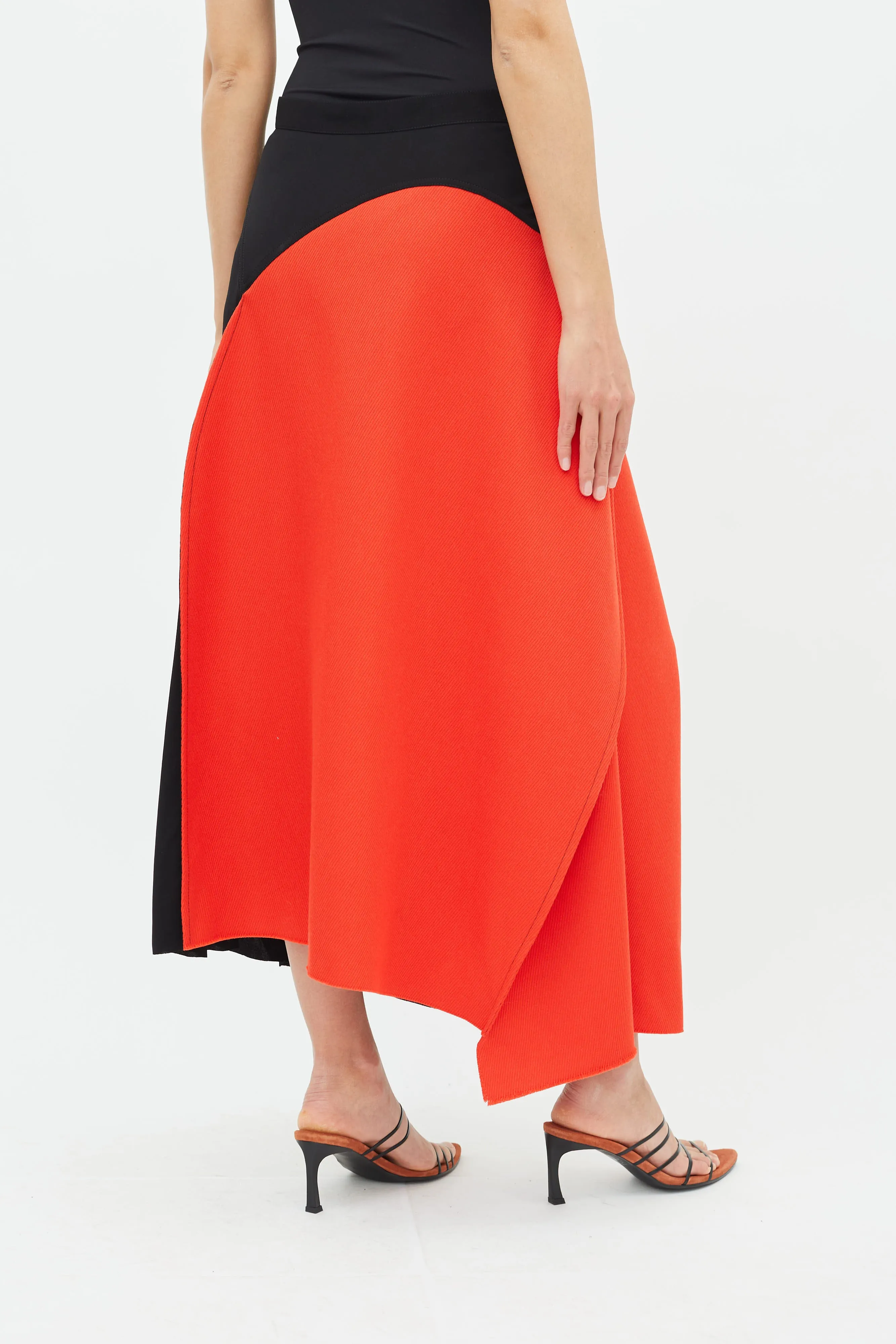 Spring 2017 Black & Red Maxi Skirt