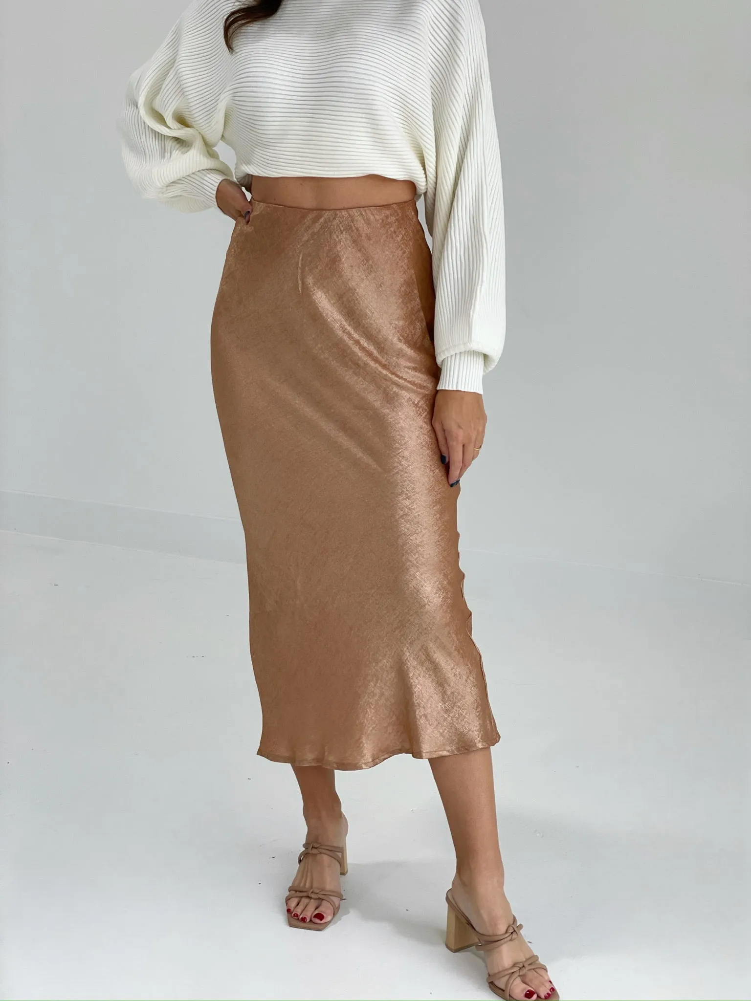 Stay Golden Maxi Skirt