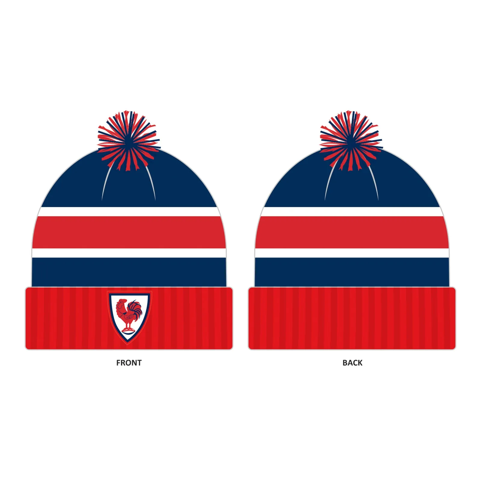 Sydney Roosters Adult NRL Heritage Retro Beanie Rugby League