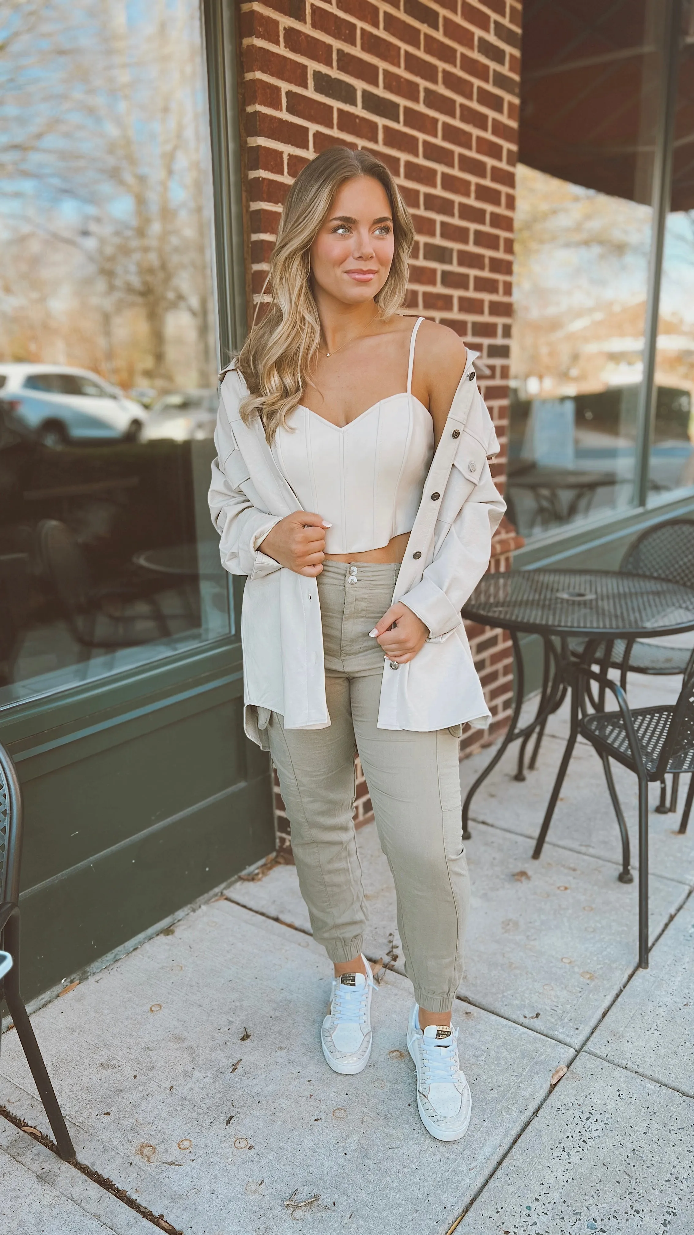 The Fresh Brewed Faux Leather Shacket