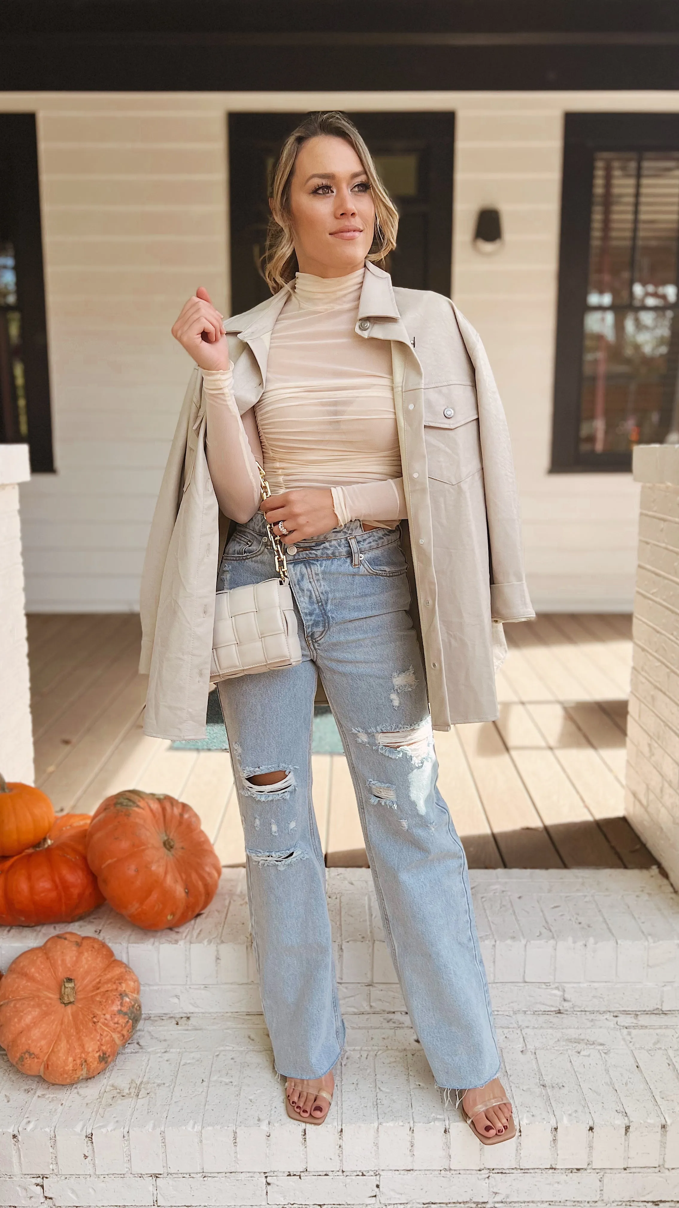 The Fresh Brewed Faux Leather Shacket