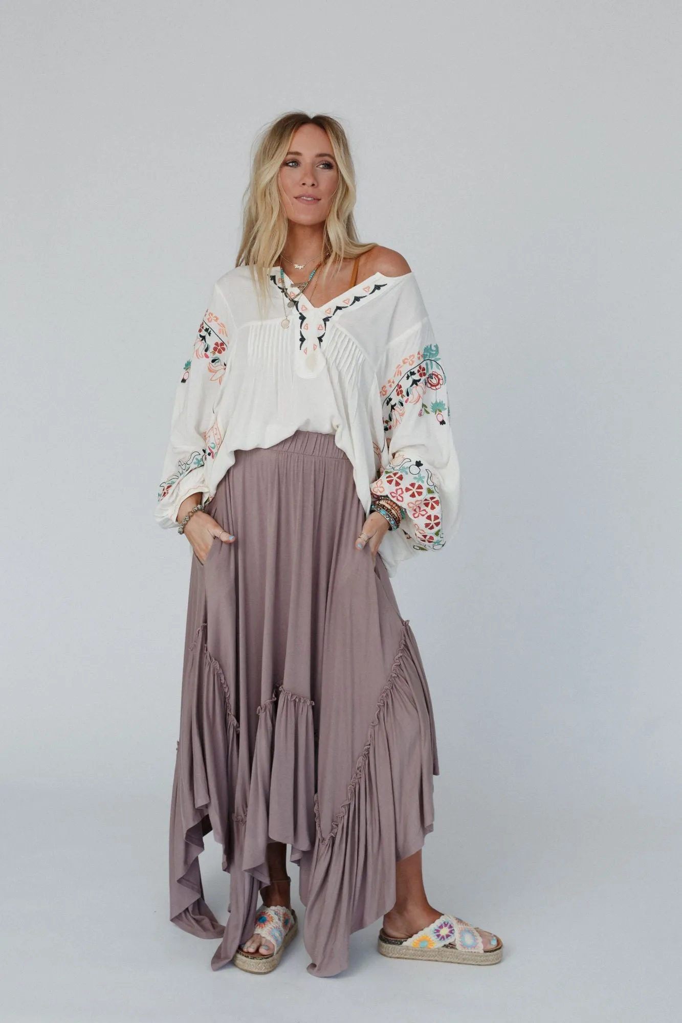 The Nest Forever Beauty Maxi Skirt - Mushroom
