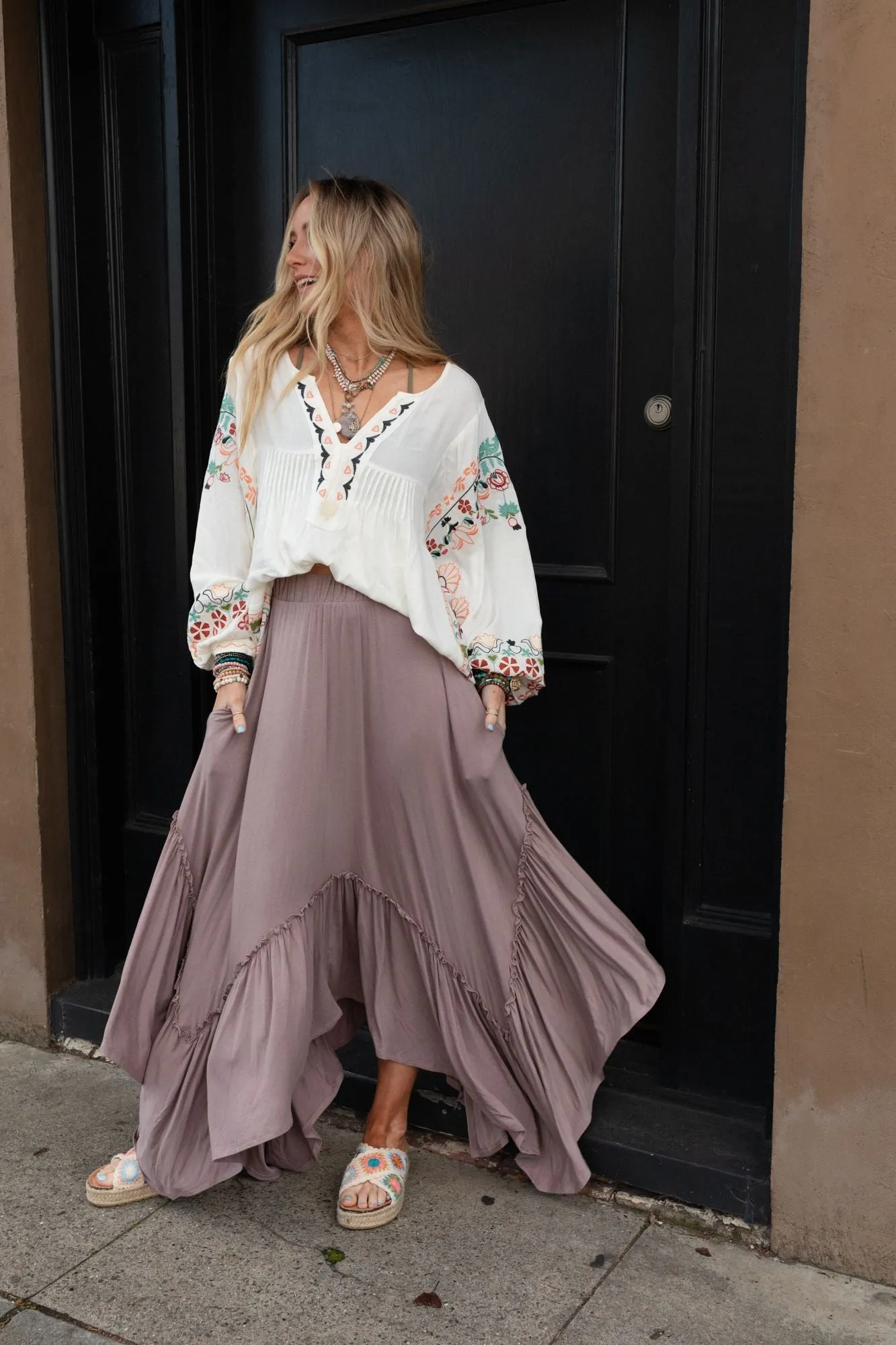 The Nest Forever Beauty Maxi Skirt - Mushroom