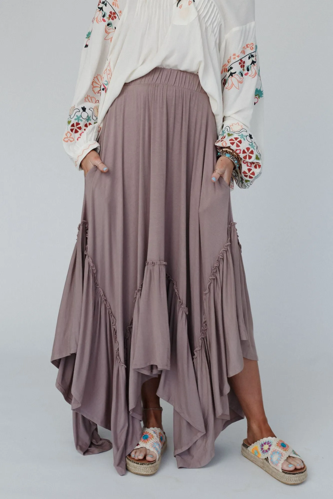 The Nest Forever Beauty Maxi Skirt - Mushroom