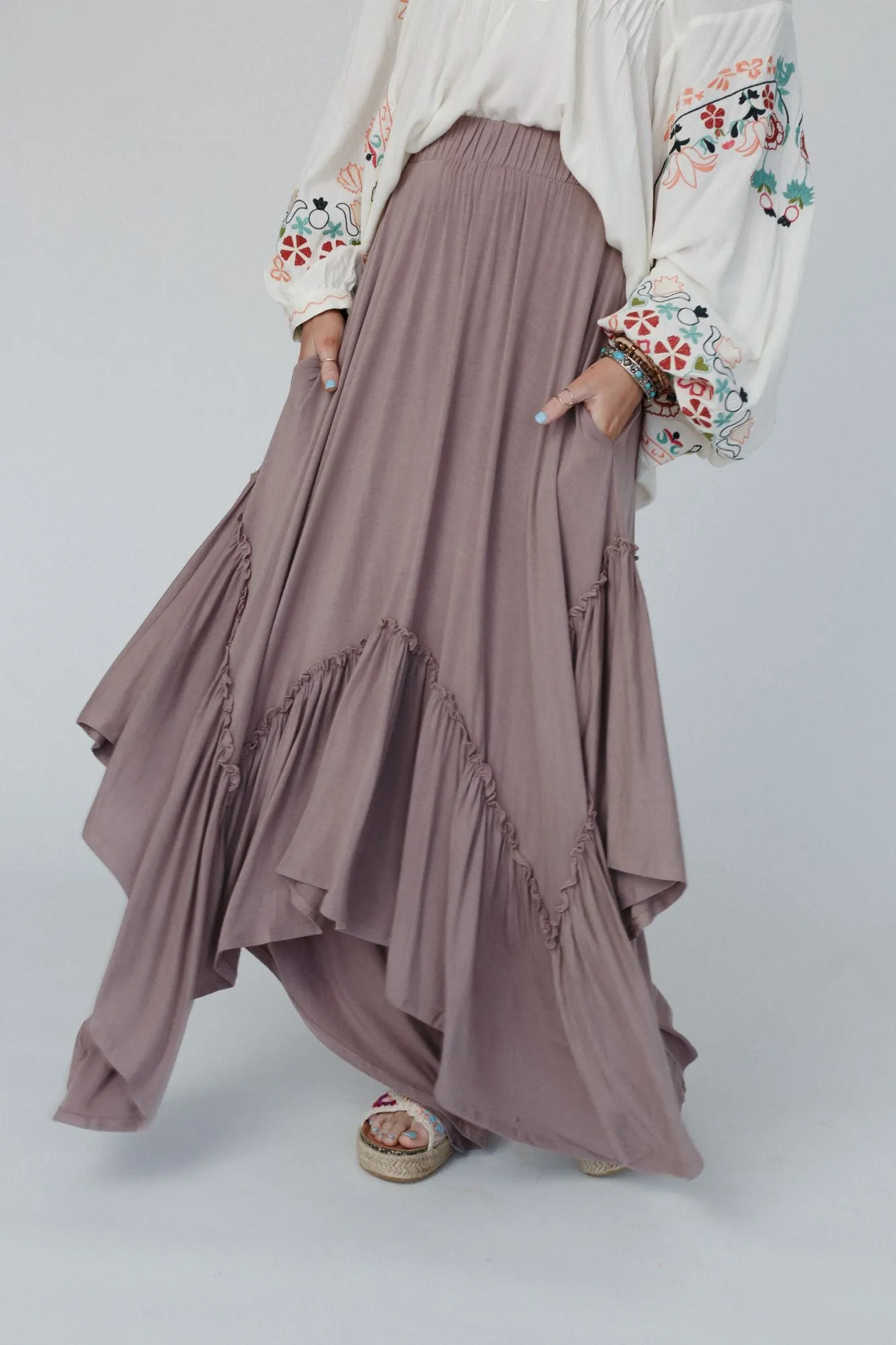 The Nest Forever Beauty Maxi Skirt - Mushroom